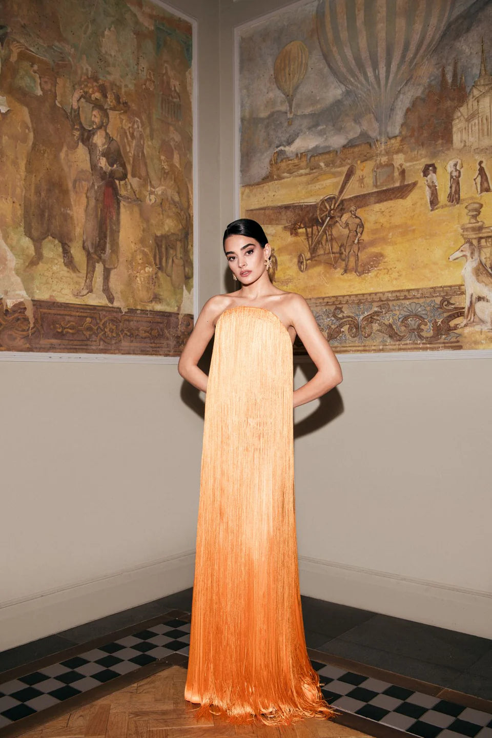 Sunset Orange Dress
