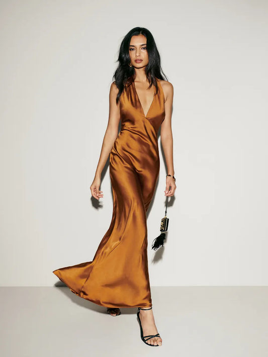 Silk Camel Dress
