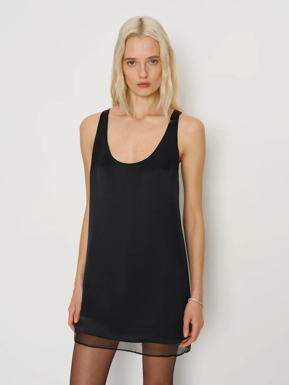 Silk Black Mini Dress