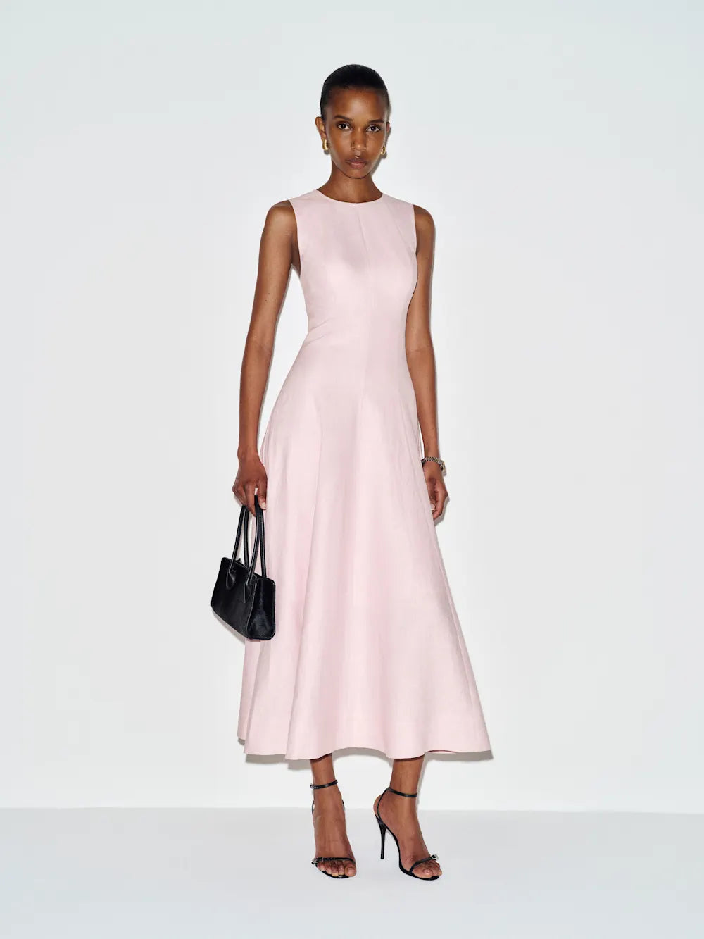 Linen Cherry Blossom Dress