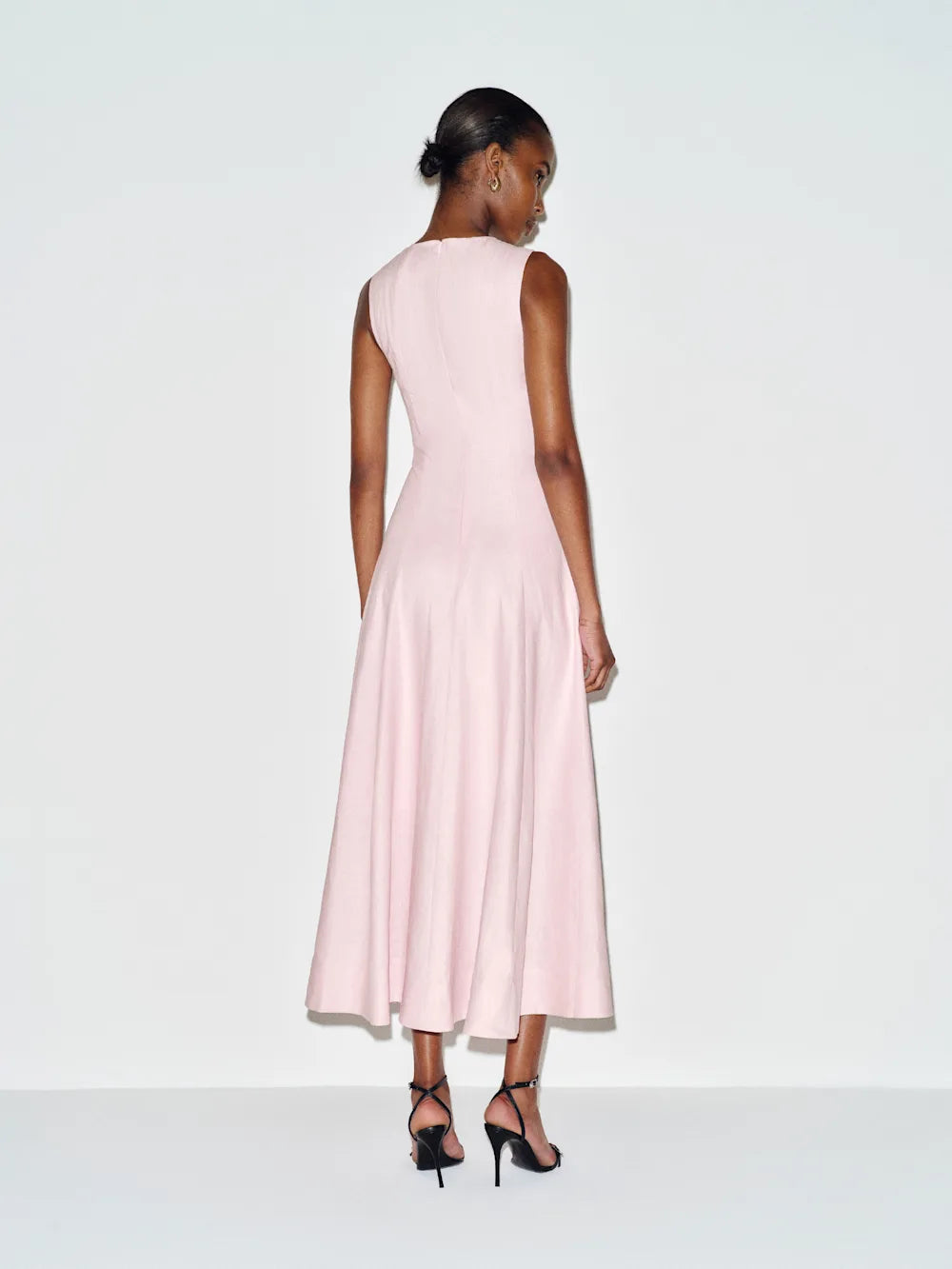 Linen Cherry Blossom Dress