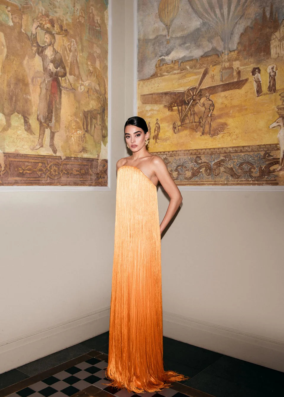 Sunset Orange Dress