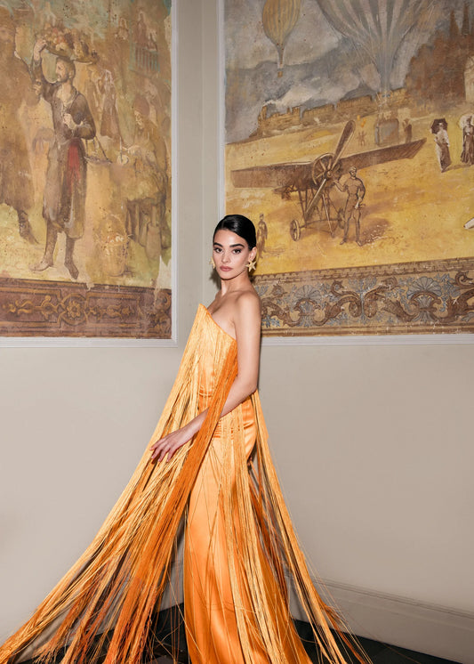Sunset Orange Dress